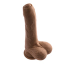 UNCUT VIBRATING DILDO DARK 6"