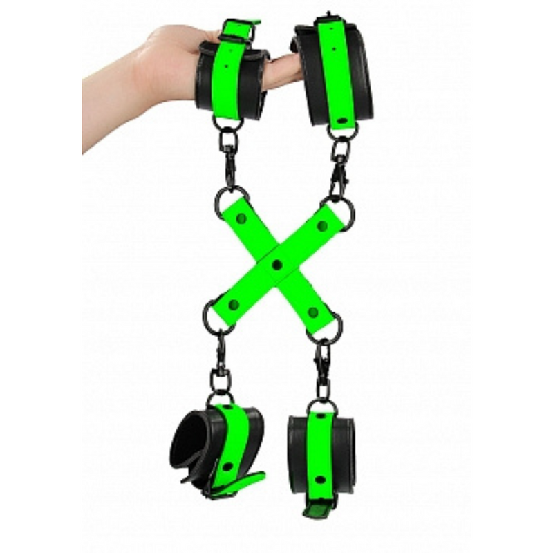 OUCH! GLOW IN THE DARK HOGTIE WITH CUFFS