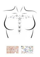 BODY JEWELS SILVER STAR GLITTER