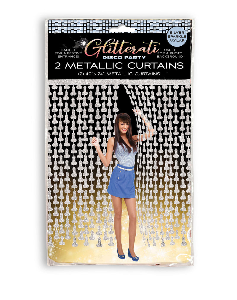 DISCO FOIL PENIS CURTAINS