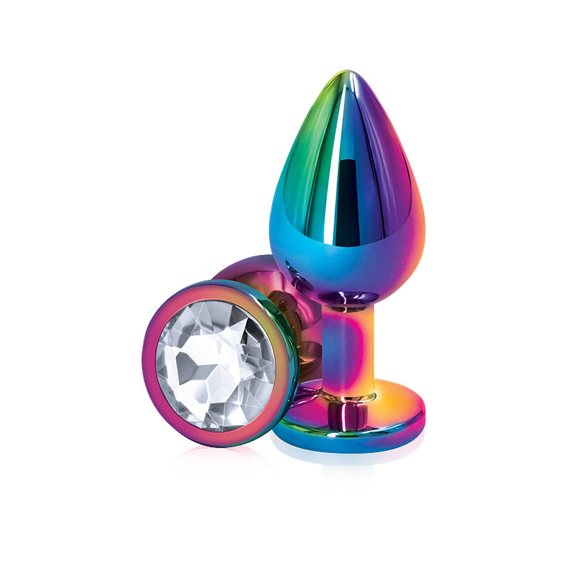 REAR ASSETS MEDIUM GEM ANAL PLUG RAINBOW