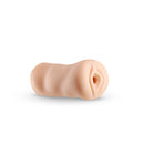 Christine stroker: compact realistic vagina masturbator sleeve in light skin tone with a ribbed body