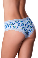 SWEET TREATS CROTCHLESS BOY SHORT & LUBE BLUEBERRY MEDIUM