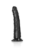 REALROCK 6" SLIM DILDO BLACK