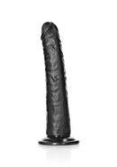 REALROCK 8" SLIM DILDO BLACK