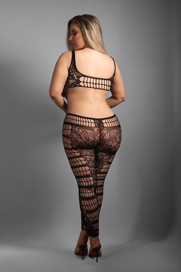 CHASE THE FEELING BODYSTOCKING BLACK P/S