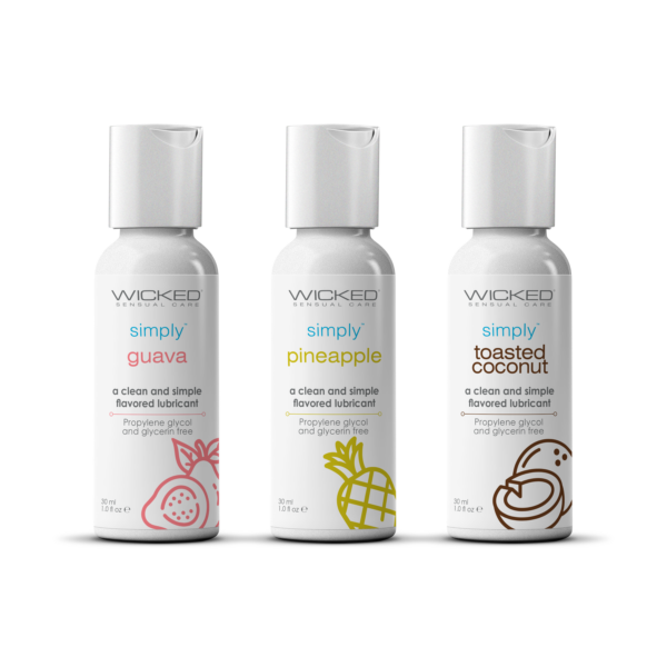 WICKED SIMPLY TROPICAL TRIO KIT, GUAVA 1OX, PINEAPPLE 1OZ, TOASTED COCONUT 1OZ