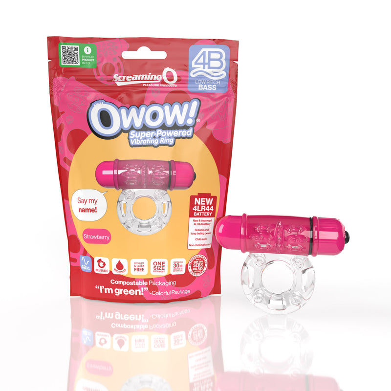 OWOW VIBRATING RING STRAWBERRY