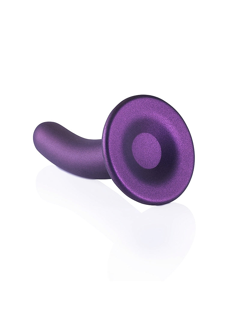 SMOOTH G SPOT 6" DILDO METALLIC PURPLE