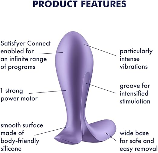 SATISFYER INTENSITY VIBRATING PLUG PURPLE