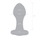 GLAS BLING ANAL PLUG 3.5"