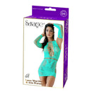 ENTICE MINI CUT OUT DRESS GREEN O/S