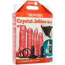 CRYSTAL JELLIES DILDO SET PINK