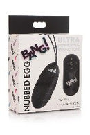 BANG! NUBBED EGG WITH REMOTE BLACK