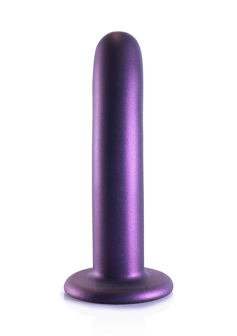 SMOOTH G SPOT 6" DILDO METALLIC PURPLE