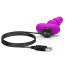 TRIPLETT BEADS FUCHSIA