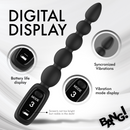 BANG! DIGITAL DISPLAY ANAL BEADS BLACK