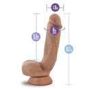 AU NATUREL MACHO 8.5" DILDO LATIN