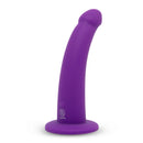 TOGETHER VIBES TILT STRAP ON HARNESS &  6.5" VIBRATING PURPLE DILDO