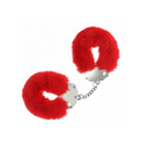 OUCH! HEAVY DUTY FLUFFY CUFFS HOT RED