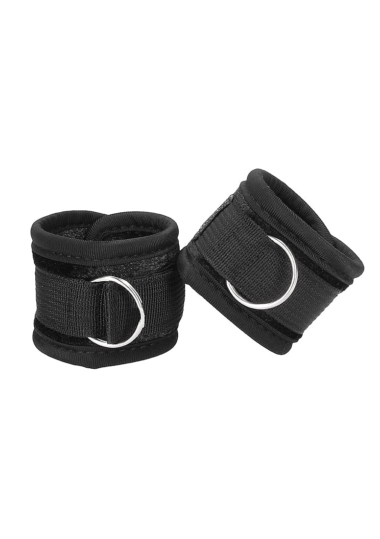 VELVET WRIST & ANKLE CUFFS BLACK