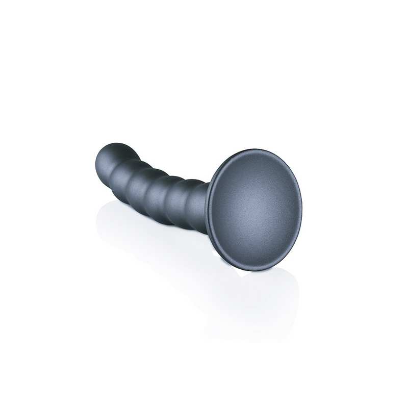 BEADED G SPOT 5" DILDO GUNMETAL