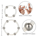 STEEL BEADED RING SET