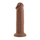 GIRTHY VIBRATING 7" DILDO BROWN