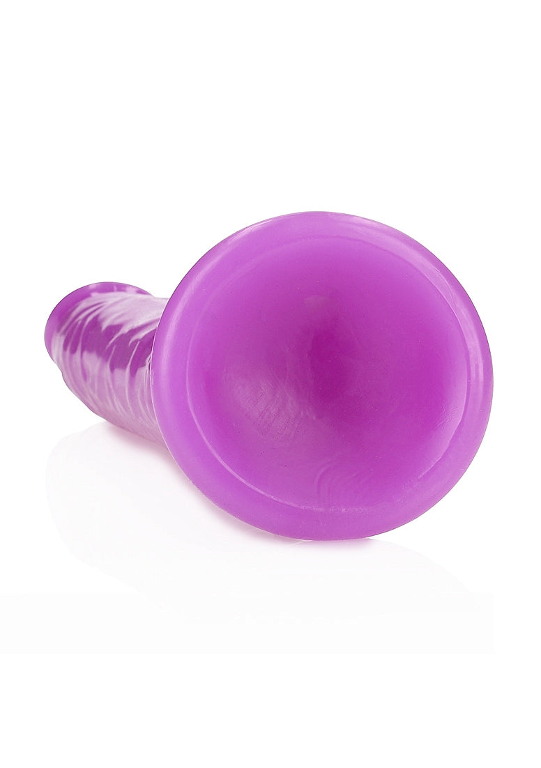 REALROCK GLOW IN THE DARK 11" SLIM DILDO PURPLE