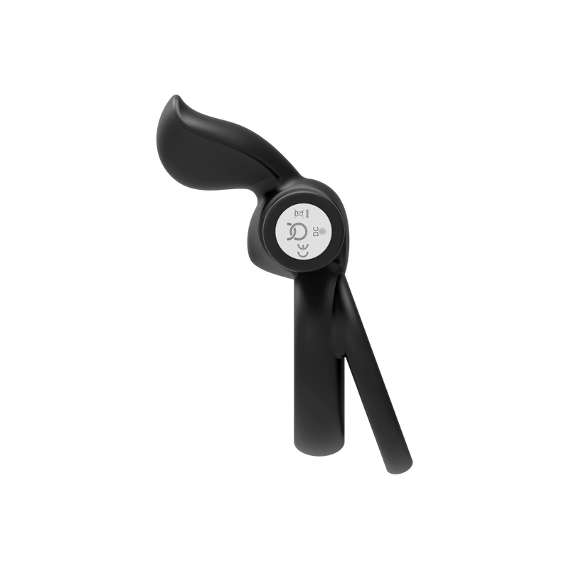 FORTO POINTER VIBRATING COCK RING BLACK