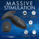 THUNDER PLUG BUTT SLIDER VIBRATING ANAL PLUG WITH REMOTE