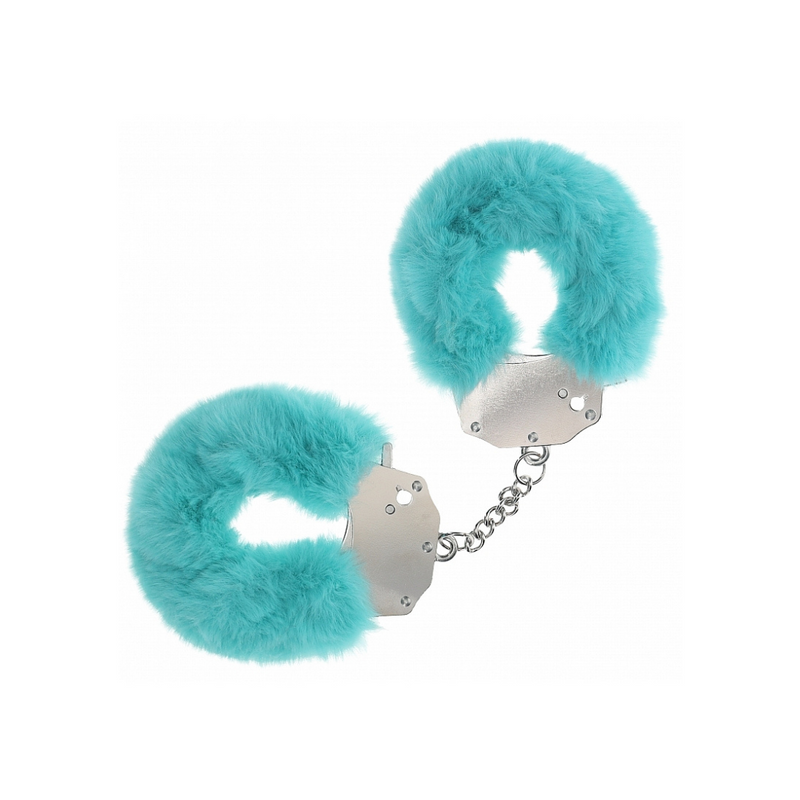 OUCH! HEAVY DUTY FLUFFY CUFFS BLUE