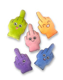 BAG OF F*S I HAVE TO GIVE, PLUSHY PILLOW WITH 5 FINGERS