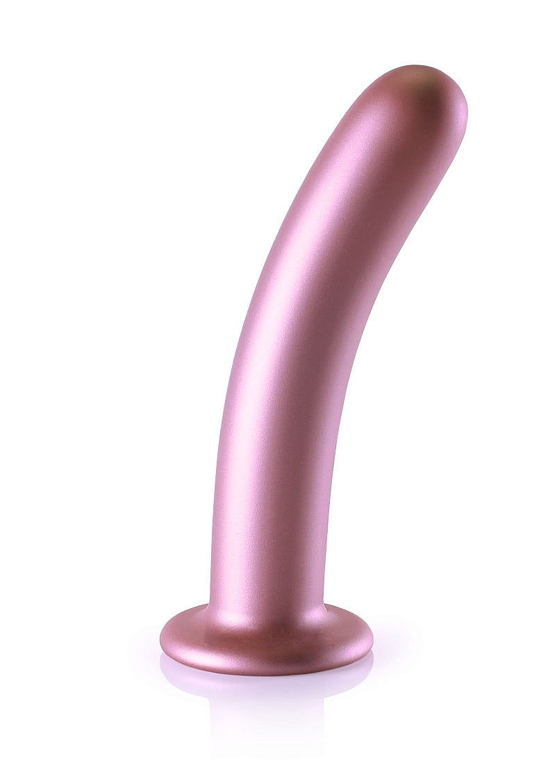 SMOOTH G SPOT 7" DILDO ROSE GOLD