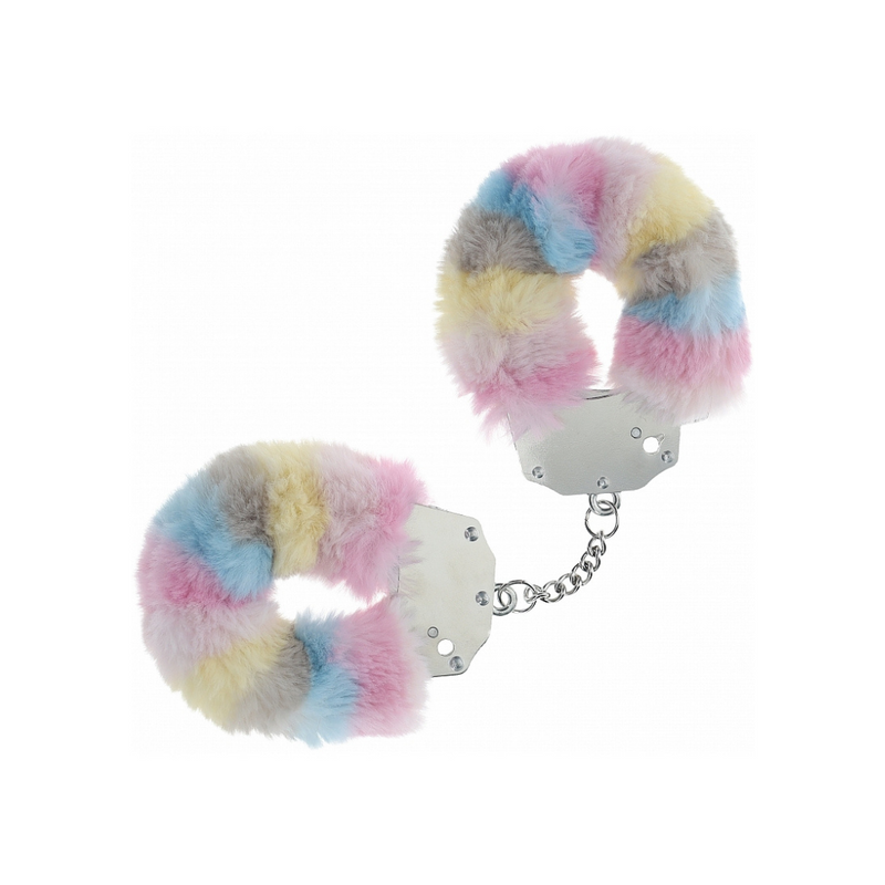 OUCH! HEAVY DUTY FLUFFY CUFFS PASTEL