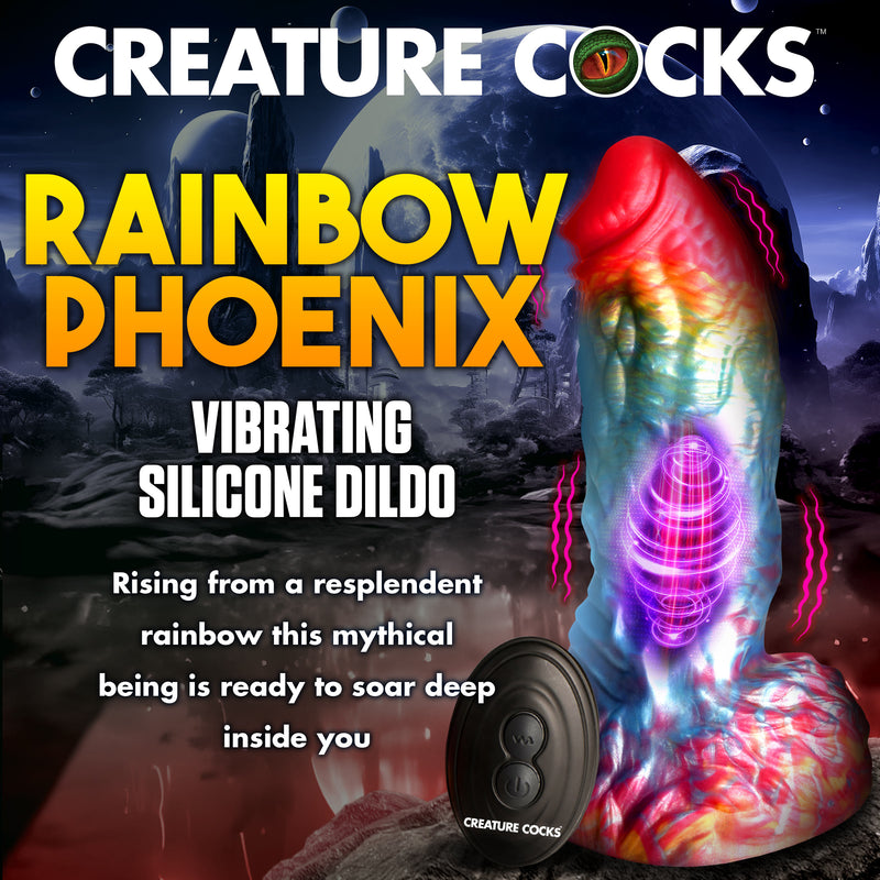 CREATURE COCKS PHOENIX VIBRATING DILDO WITH REMOTE