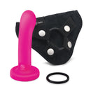 TOGETHER VIBES POP STRAP ON HARNESS & 5.5" PINK DILDO