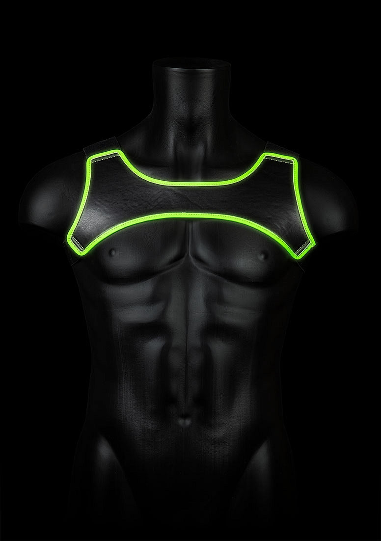 GLOW IN THE DARK NEOPRENE HARNESS L/XL