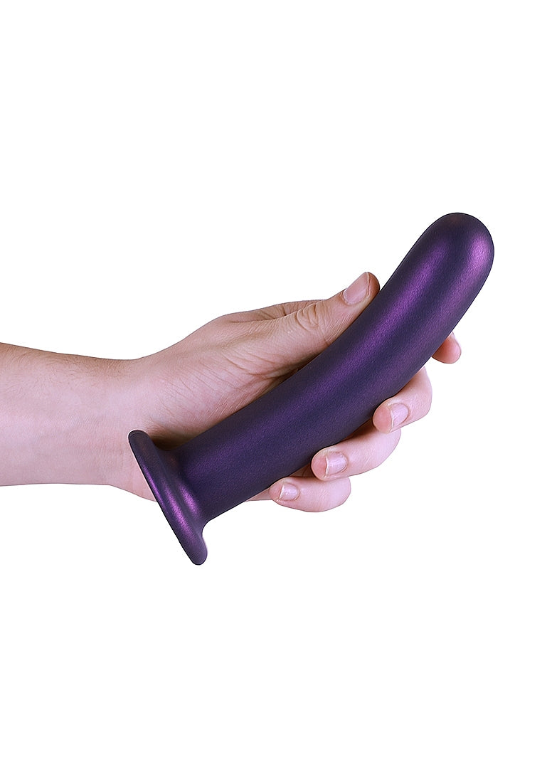 SMOOTH G SPOT 7" DILDO METALLIC PURPLE