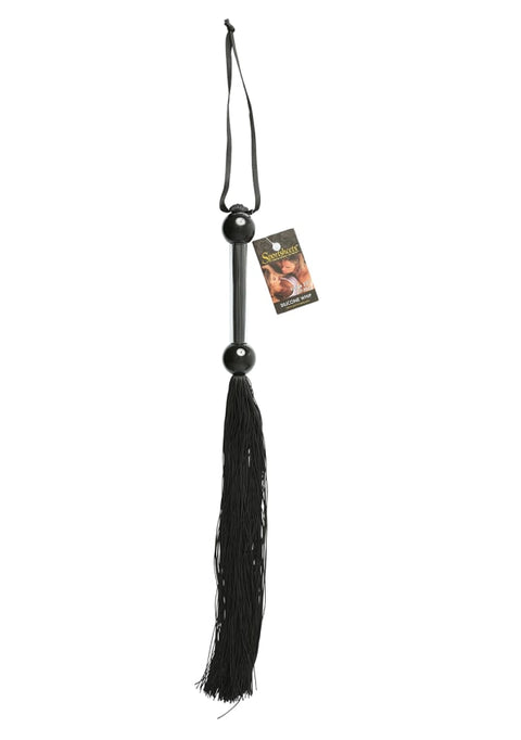 LARGE RUBBER WHIP BLACK