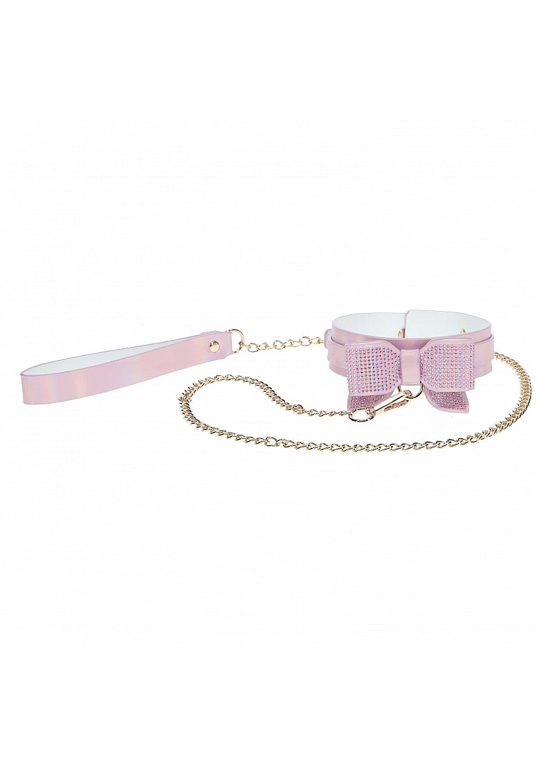 OUCH! PARIS COLLAR & LEASH PINK