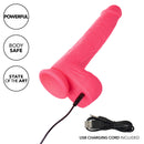 STUDS RUMBLING & THRUSTING DILDO PINK 7"