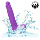STUDS GYRATING & THRUSTING DILDO PURPLE 7"