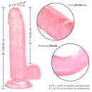 SIZE QUEEN 6" DILDO PINK
