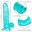 SIZE QUEEN 6" DILDO BLUE