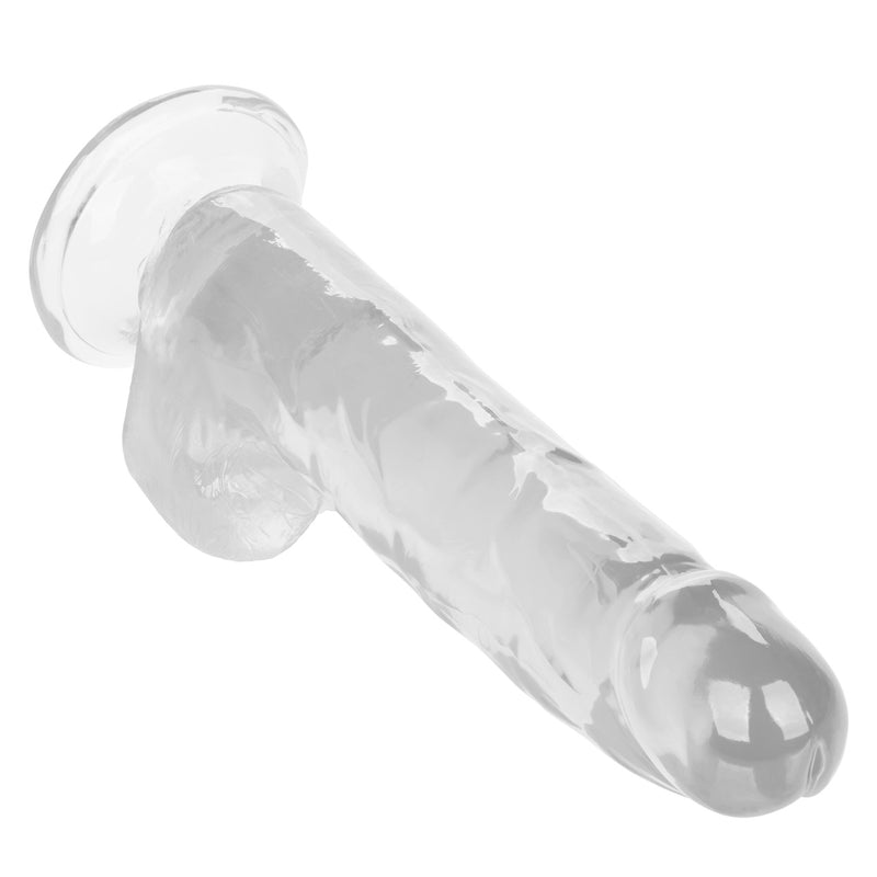 SIZE QUEEN DILDO CLEAR 8"
