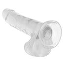 SIZE QUEEN DILDO CLEAR 8"