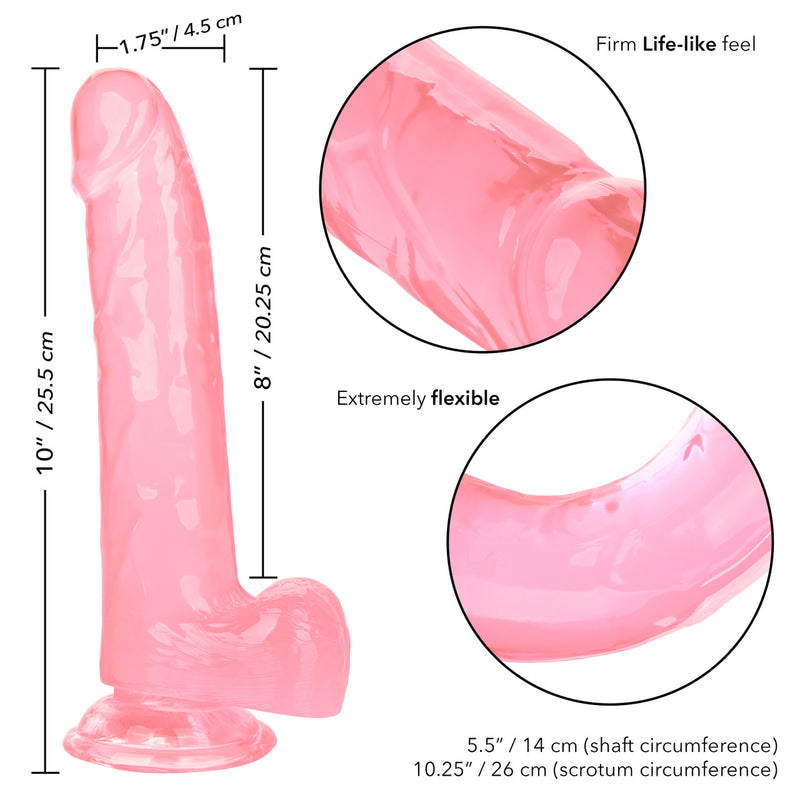 SIZE QUEEN 8" DILDO PINK