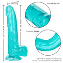 SIZE QUEEN 8" DILDO BLUE