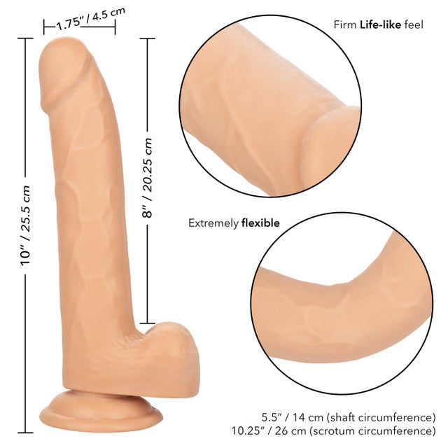 SIZE QUEEN 8" DILDO IVORY